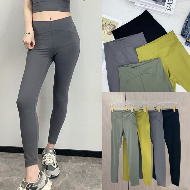 Correct version ~ Dew powder INS series three-dimensional cutting yoga pants ~ 23 spring and summer high elasticity sports wear Joker pants Correct version ~ Dew powder INS series three-dimensional cutting yoga pants ~ 23 spring and summer high elasticity sports wear Joker pants