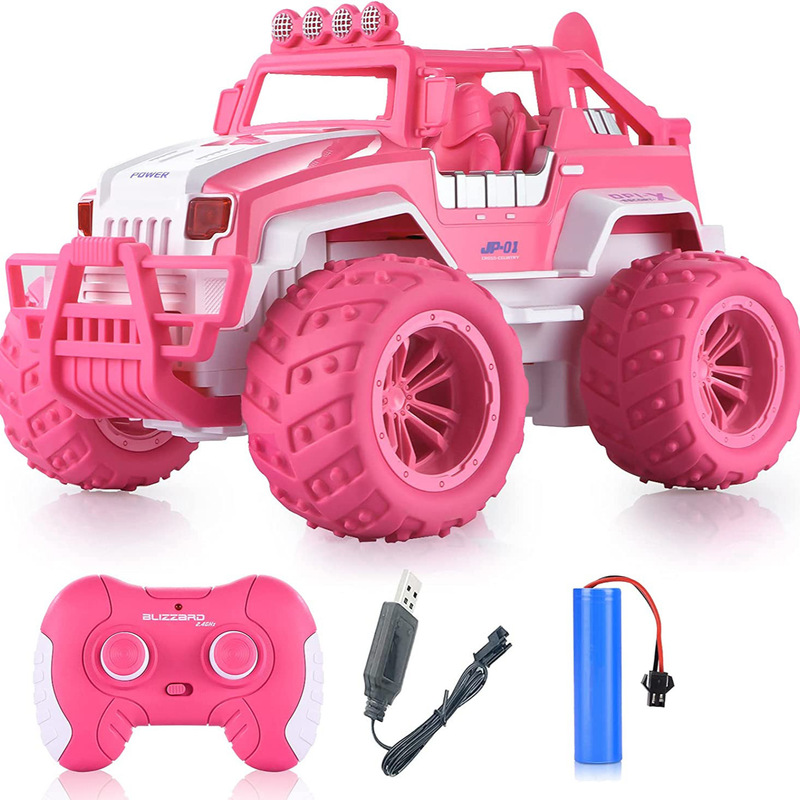 1:12 Remote Control Off-Road Vehicle Pink Girl Remote Control Car Oversized Climbing Car Kidsren Boy Toy Car Gift