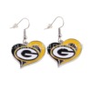 32NFL logo peach heart drop oil earrings Dallas Cowboy Earrings football team earrings