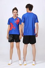 225羽毛球服乒乓球服情侣男女套装男M-4XL女XS-3XL