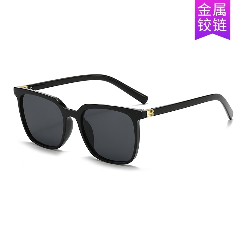 新款方形大框太阳眼镜男时尚女士墨镜跨境街拍造型潮高级感太阳镜