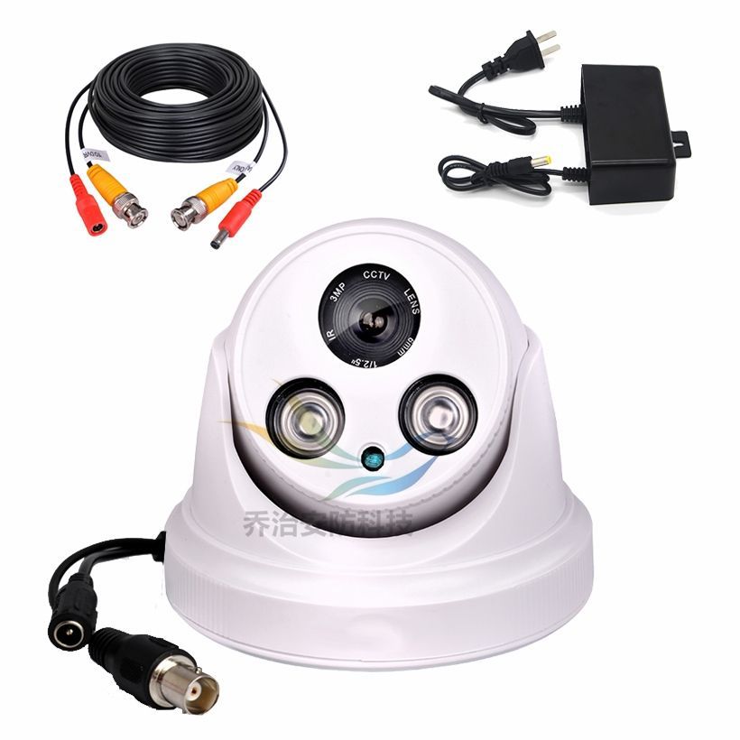 High-Definition 1200-Line Wide-Angle Surveillance Camera with Infrared Night Vision for Home Use, Analog Camera That Can Be Connected to a Tv, Factory