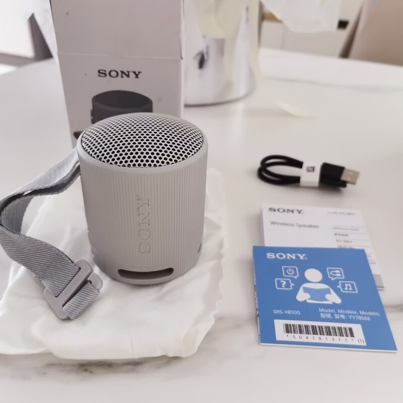 国境を越えて適用可能なSON SRS-XB100 トゥルーワイヤレス Bluetooth スピーカー ミニ ポータブル サブウーファー 防水防塵 Y|undefined