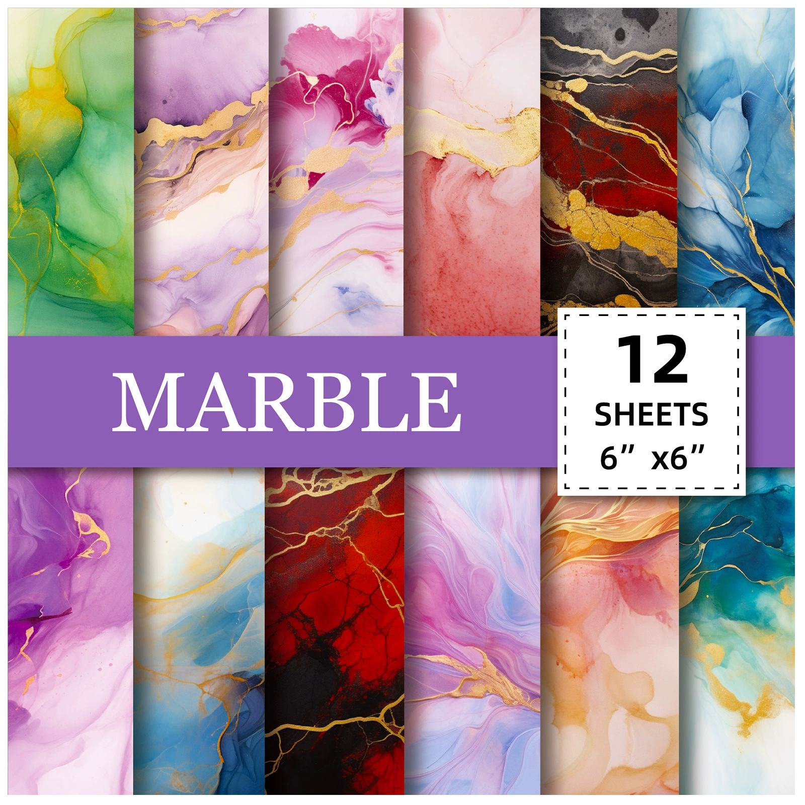 12 листов/пакет из красного розового мрамора позолоченная фоновая бумага DIY трансграничный новый ручной счет, чтобы вырезать тонкий материал бумага