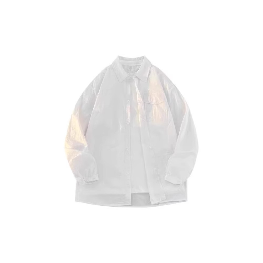 Japanese thin silk summer trend fashionable shirt
