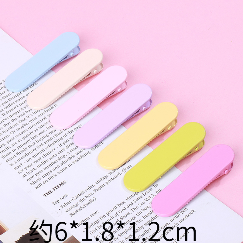 キャンディーカラーのヘアピン金属ヘアピンインドーパミン前髪クリップ diy アクセサリーカモノハシクリップシームレスクリップマカロン|undefined