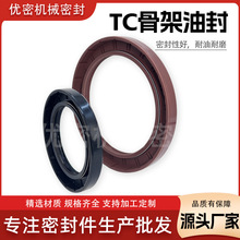 TC骨架油封耐高温氟胶油封密封圈耐酸碱双唇油封tc骨架密封件厂家