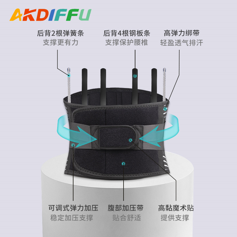 Nueva presión cintura soporte vientre cinturón ajustable transpirable hombres y mujeres corriendo soporte deportes cinturón fitness