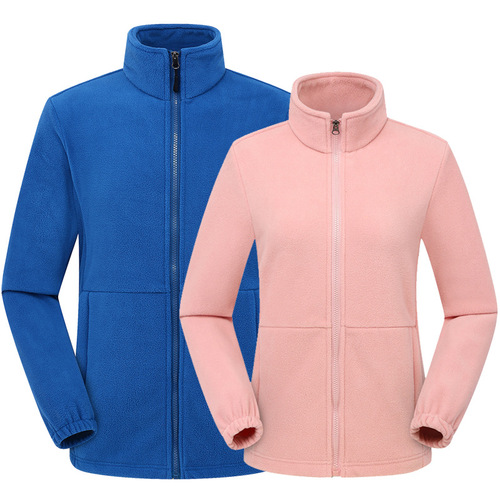 Fleece jacket, outdoor women's fleece thickened warm men's jacket autumn and winter, LOGO can be made, cross-border foreign trade