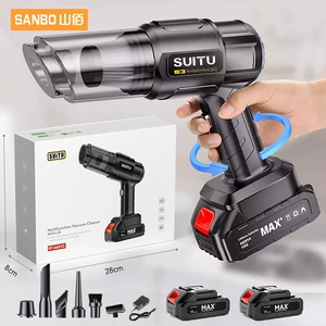 Portable Car Vacuum Cleaner, Handheld, Small, Super Powerful, Wireless Charging, Dual-use for Home and Car, Strong Suction