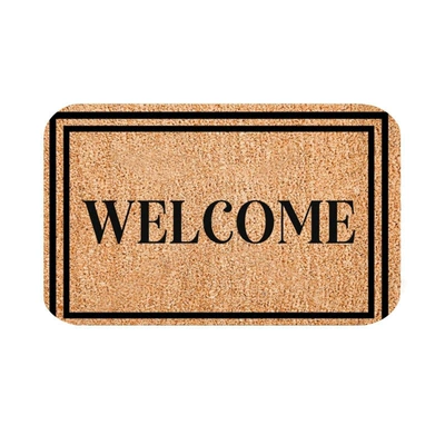Floor Mats for Home Entrance, Avtomobil döşəmə paspasları - welcome-double-frame-4060cm-crystal-velvet