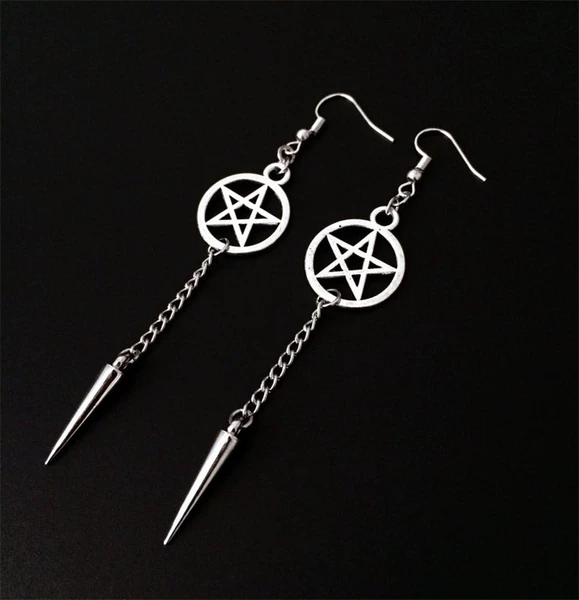 Item No. 1194 Pentagram Cone Earrings