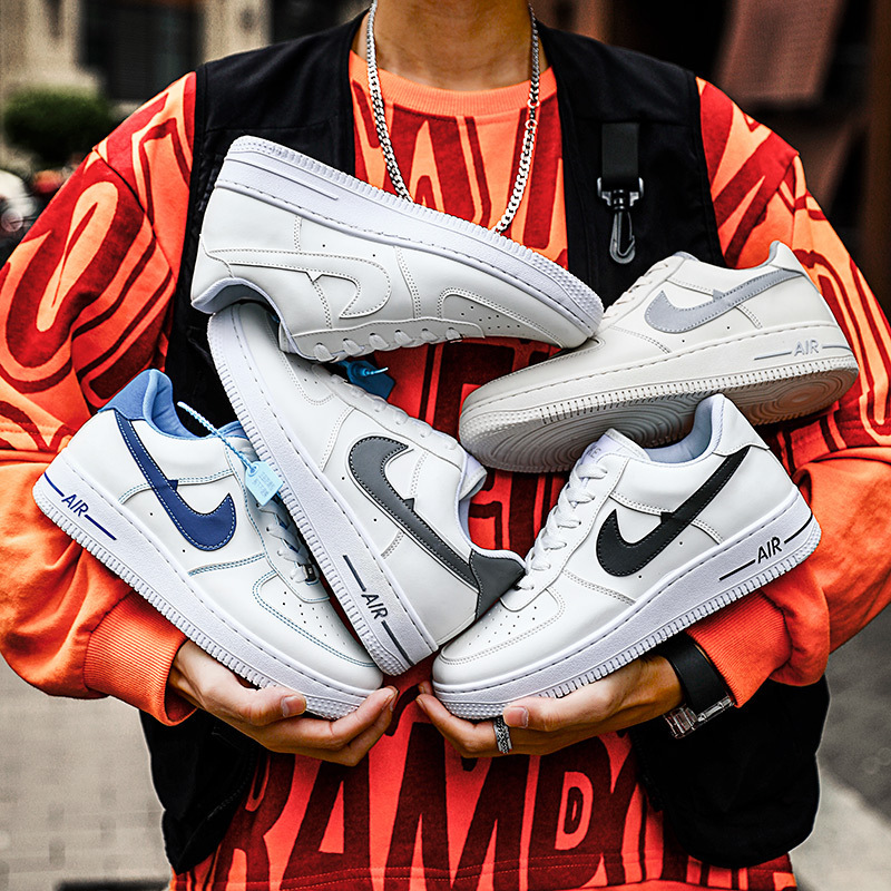 Aj Men's Shoes 2024 Cross-border New sneaker Air Force One Casual Couple Thick Sole All-match White Shoes Men's Skate Shoes