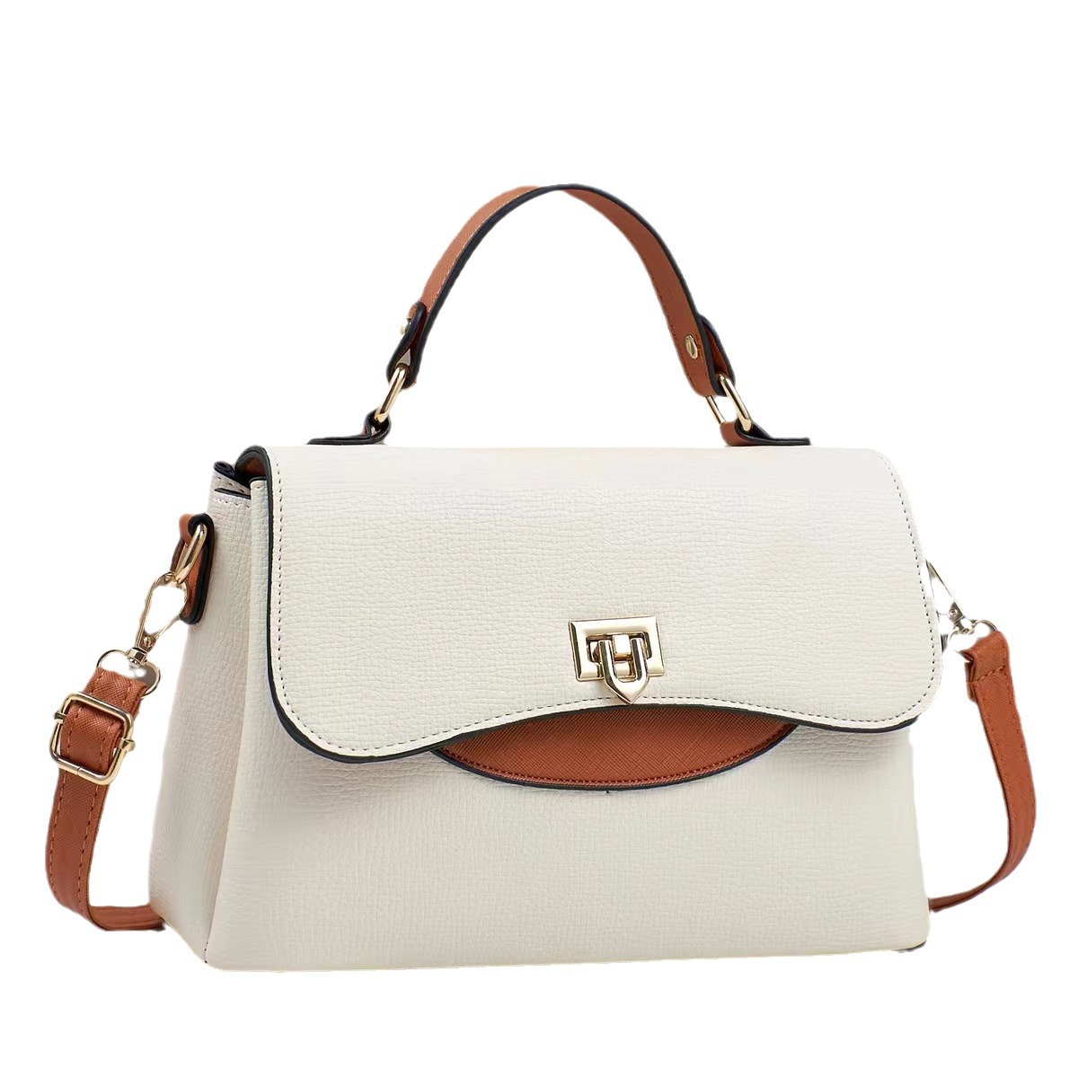 Fabricantes coreanos nuevos bolsos de comercio exterior mujeres texturas de hombro, bolsos inclinados para mujeres 2025 bolsos de mano de moda