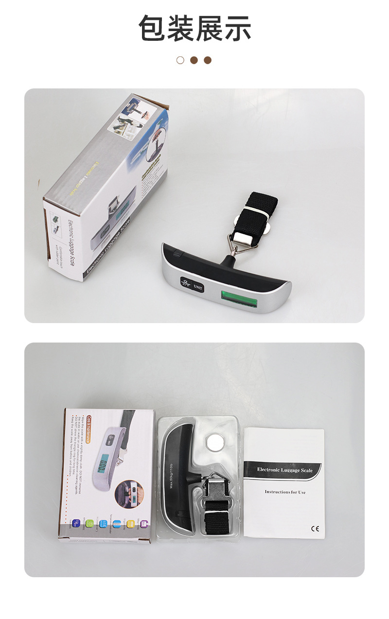 Portable Handheld Electronic Scale 50kg Express Parcel Scale Luggage Scale Digital Hanging Scale Fishing Kitchen Scale