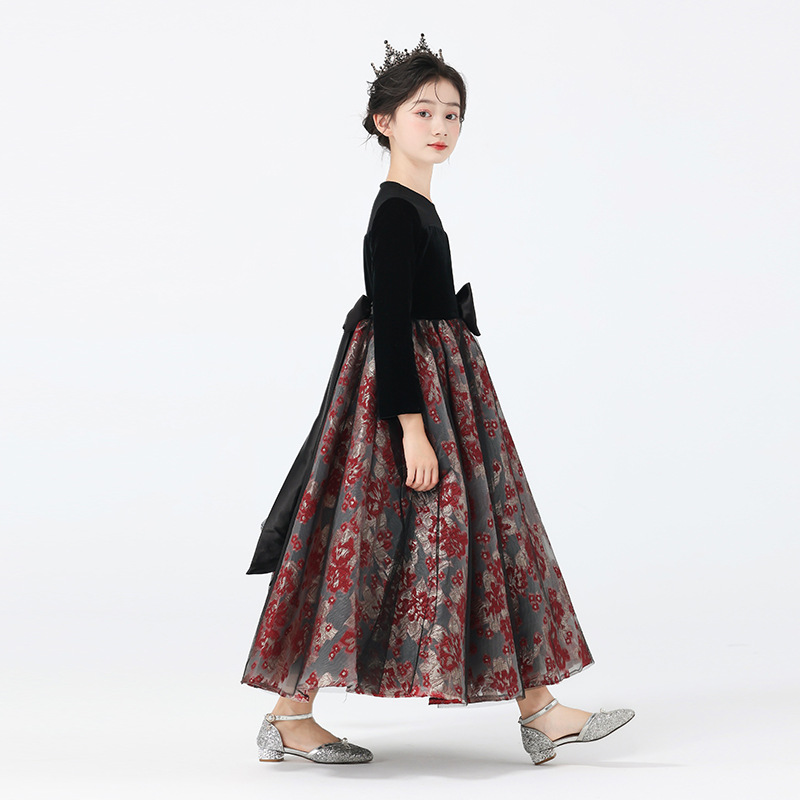 vestido de niña vestido de princesa de alta gama para niños vestido de piano de niña pequeña vestido de anfitrión