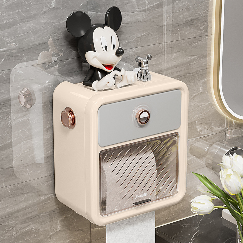 Bathroom Tissue Box Toilet Wall-mounted Waterproof Toilet Paper Box Toilet Bathroom Tissue Box Toilet Paper Storage Rack