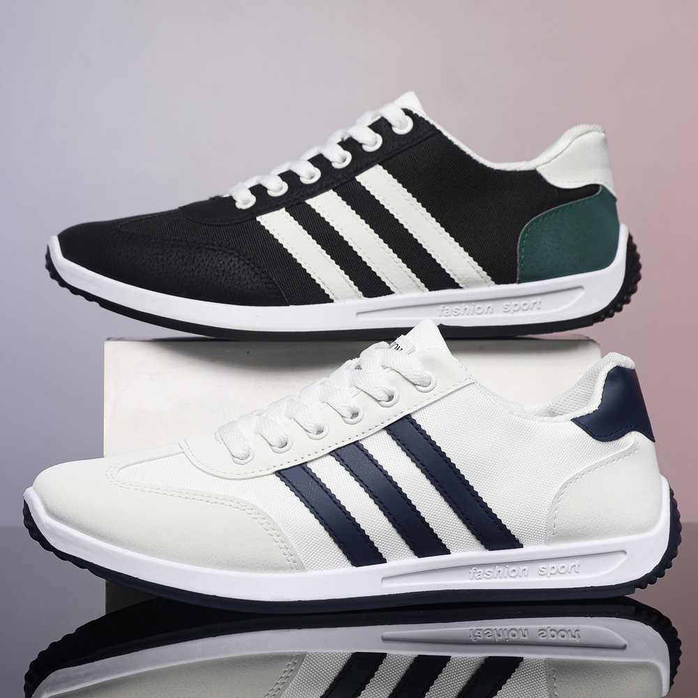 外贸男鞋男士潮流百搭运动阿甘鞋休闲跑步鞋秋季透气软底帆布板鞋