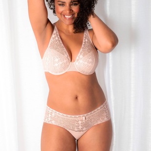 Lace Pink Traditional Youth Ultra-thin Mold Cup Sexy European and American suit Bra