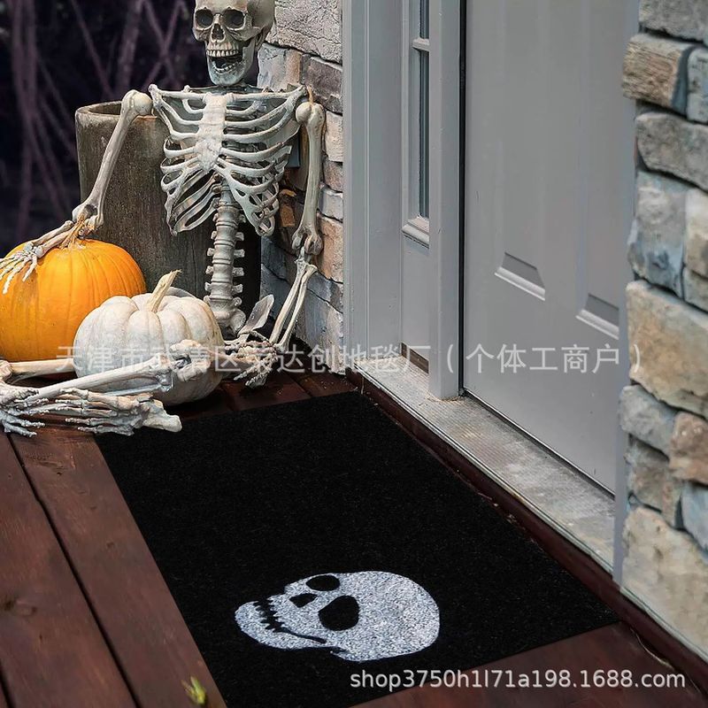Amazon Temu ハロウィンゴーストフロアマット、汚れにくい玄関ドアマット、バスルーム吸収性フットマット、リビングルーム装飾フロアマット|undefined