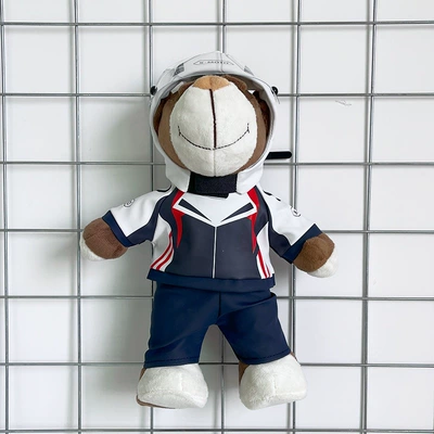 motorcycle gift racing mechanic | Motosiklet dəbilqələri - height-28cm-blue-and-white-teddy-bear