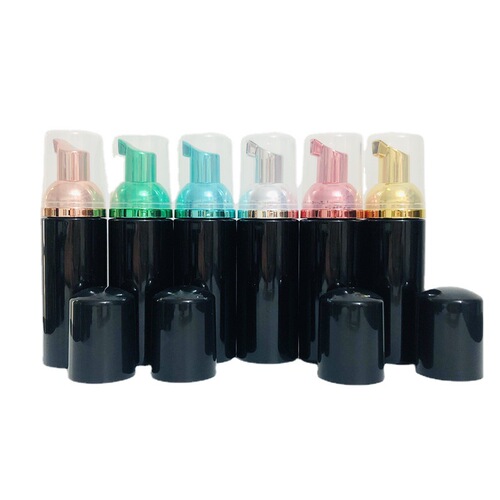 30ml60ml100ml black foam bottle hand sanitizer mousse bottle facial cleanser foaming bottle PET plastic