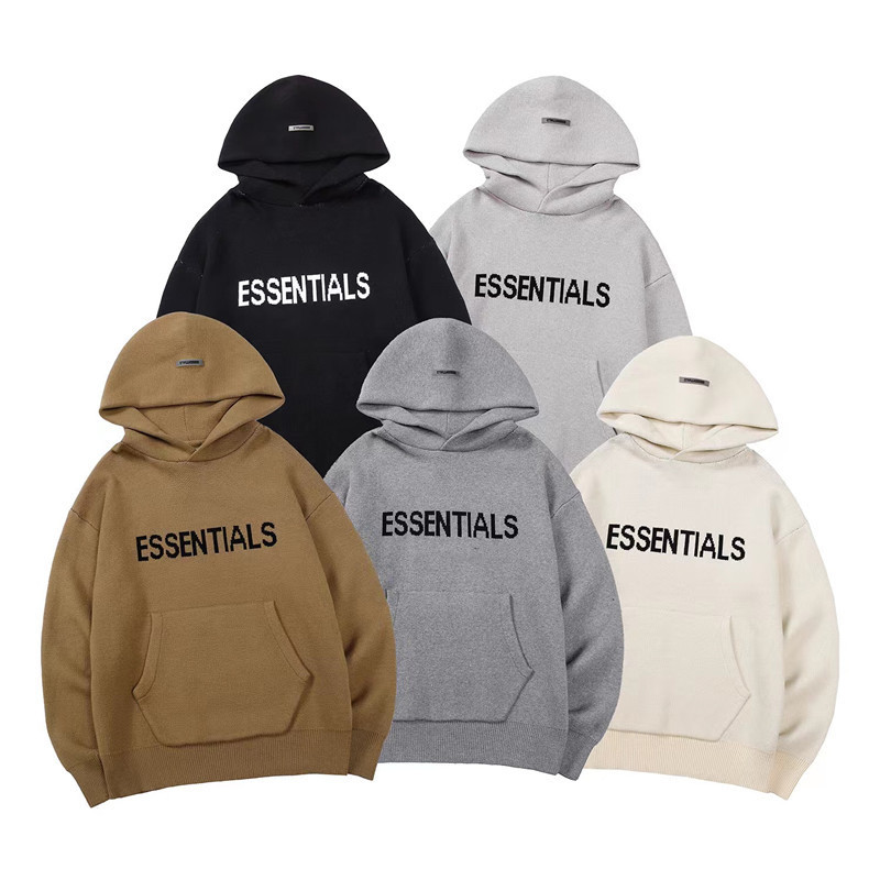 FOG FEAR OF GOD Multi-Thread ESSENTIALS Hooded Sweater High Street Trendy Sweater Jacket for Men and Women