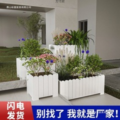 屋外リビングルーム中庭バルコニー植栽ボックス長方形フラワーボックス長方形植木鉢フェンス防錆木製フラワーボックス卸売