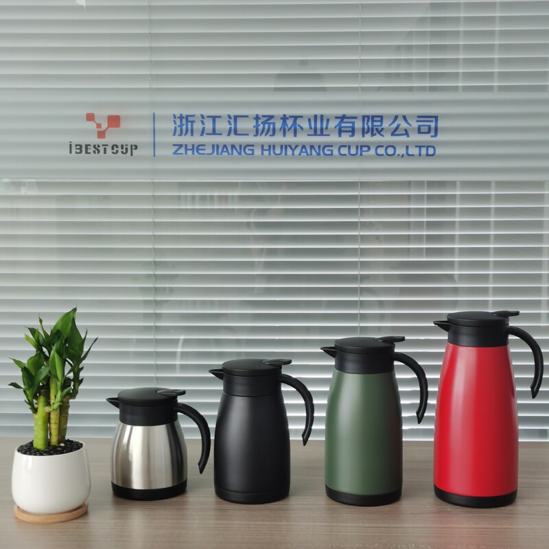 304 Stainless Steel Vacuum Coffee Pot Household Large Capacity Handle Heat Preservation Pot Restaurant Household Heat Preservation Cold Pot