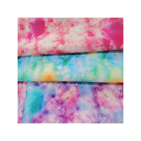 Heat transfer printing process Polyester tie-dye composite fabric…