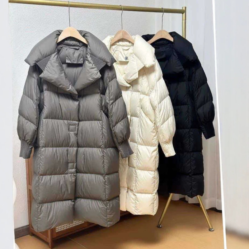 2026 Winter New Puff Down Cotton Coat for Women, Long Over-the-Knee Loose Thick High-End Women's Cotton Jacket 2026 Winter New Puff Down Cotton Coat for Women, Long Over-the-Knee Loose Thick High-End Women's Cotton Jacket