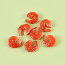 PVC仿真虾仁模型DIY微缩食玩做菜假虾米配菜厨房过家家食玩配件