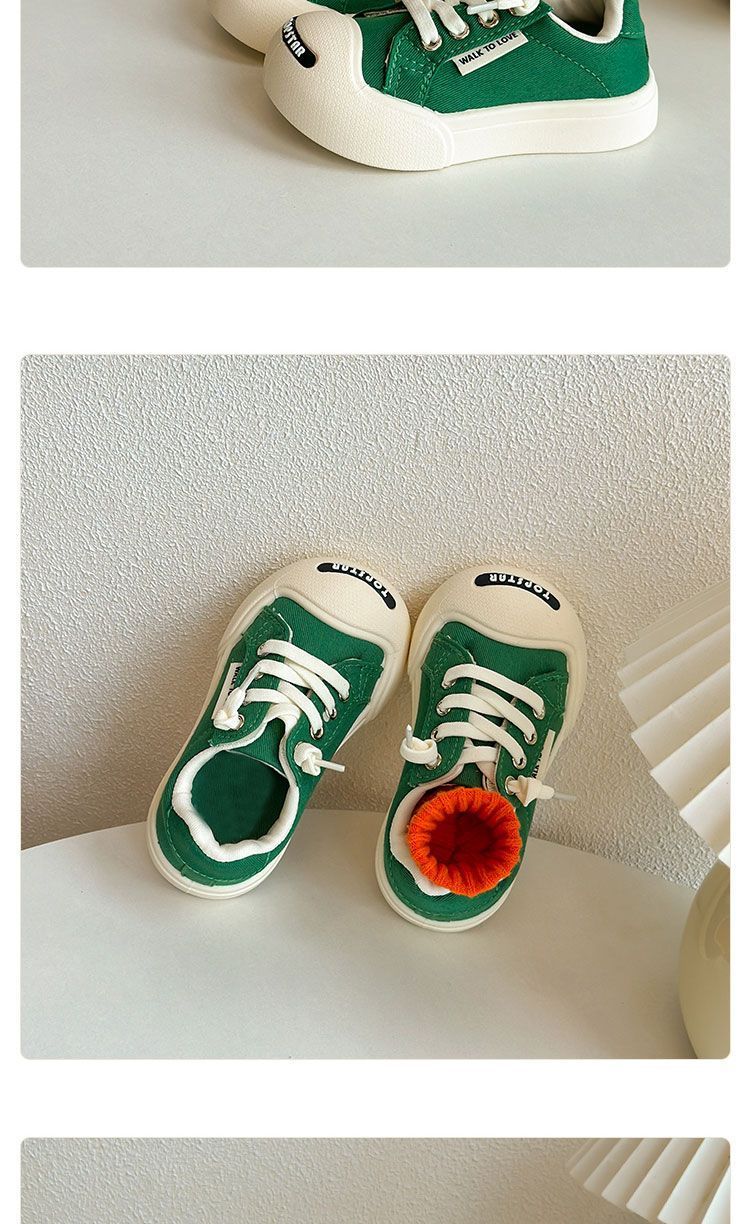 Tongku Rabbit Children's Ugly and Cute Canvas Shoes Spring and Autumn Boys' and Girls' Velcro Board Shoes Korean Version_voghion.com