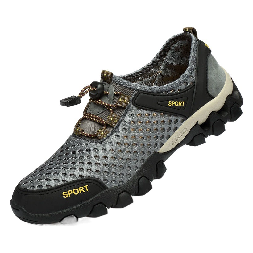 Внешняя торговля, летние кроссовки для речных тренировок, мужская дышащая повседневная спортивная обувь с сеткой, уличная обувь с полой сеткой, спортивная обувь