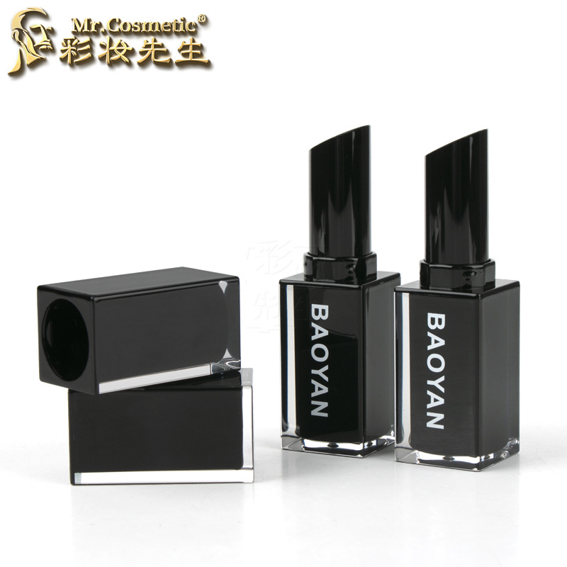 彩妆先生-短宽黑色口红管4