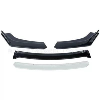 double four-section carbon fiber front | Other Car Modifications - four-stage-universal-sports-front-shovel-carbon-fiber-pattern-white-set
