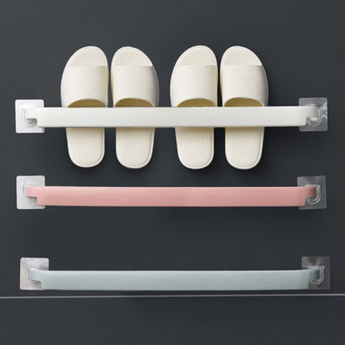 Bathroom folding slipper rack wall-mounted punch-free bathroom shoe hanging toilet storage rack toilet storage rack