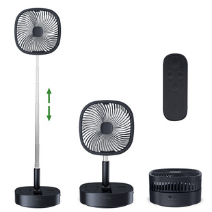 8 inch telescopic folding fan shaking head USB charging portable desktop floor fan outdoor Amazon TK cross-border