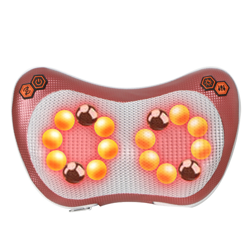 Comercio exterior multifuncional eléctrico columna cervical masaje almohada hombro cuello cintura hogar cuello coche de doble uso transfronterizo amasado masajeador