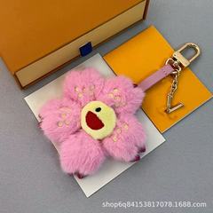Mahujia トレンディなブランドキーホルダーペンダントバッグチェーンチタン鋼ファッションチェリーバッグペンダントミニバッグ外国貿易限定