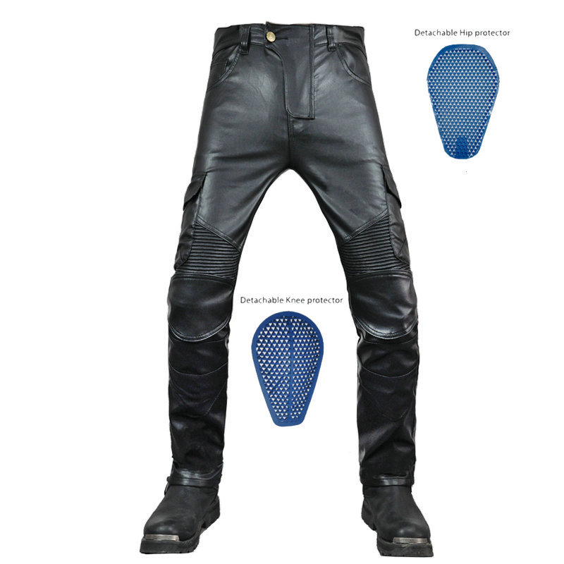 Motocicleta que monta pantalones multi-Bag overoles motocicleta pantalones anti-caída pantalones a prueba de viento a prueba de agua pantalones de cuero para hombres y mujeres equipo de protección de silicona