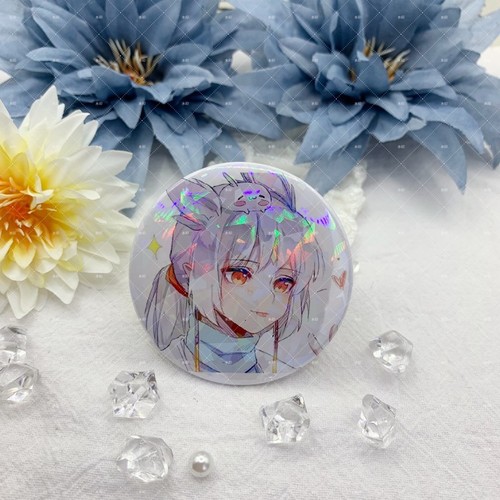 SKY Light Encounter Game Bar Kakashi Oyster Mushroom Head White Bird Keel Animation Peripheral Badge Gravel Laser Brooch