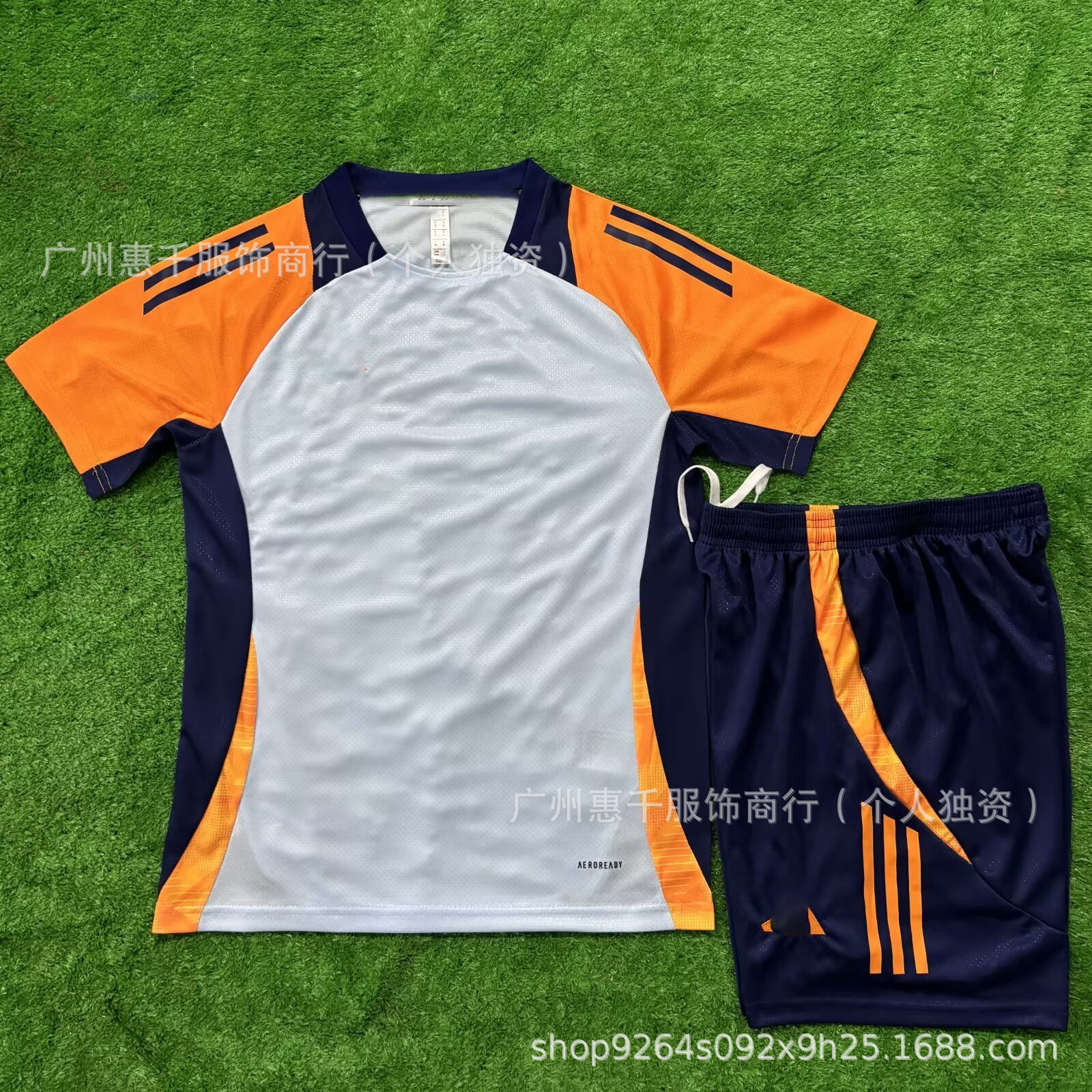adidas Training Jersey White Orange Navy