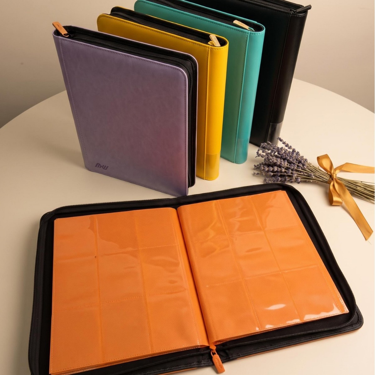 New Cross-Border Card Album with 4/9/12 Slots, Lightweight Waterproof Game Storage Card Album, Customizable Logo, Solid Color Card Album