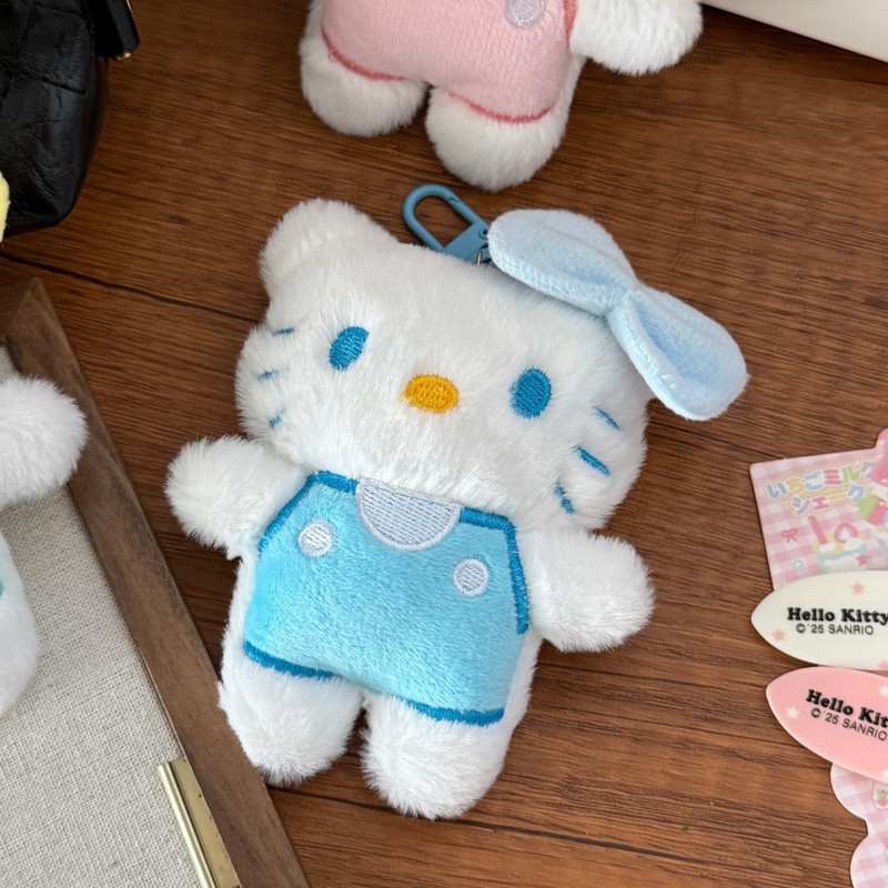 2025新款KT钥匙扣毛绒公仔挂件HelloKitty挂件钥匙链包包挂饰辅料|undefined