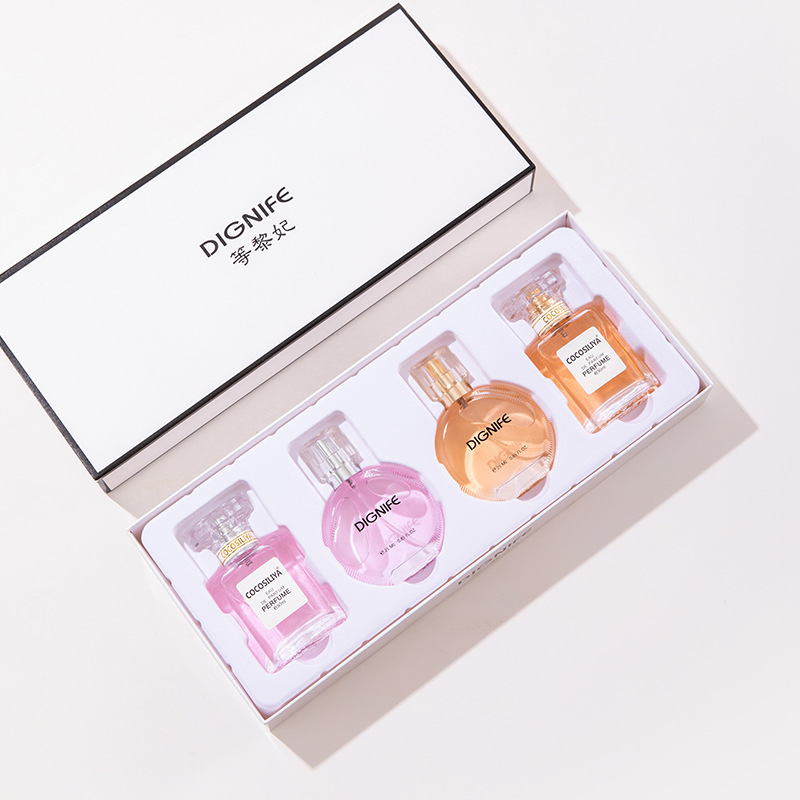 Transmisión en vivo transfronteriza, mano rápida al por mayor, etc. Li妃 Cocoa perfume set caja de regalo perfume perfumes duraderos para mujeres