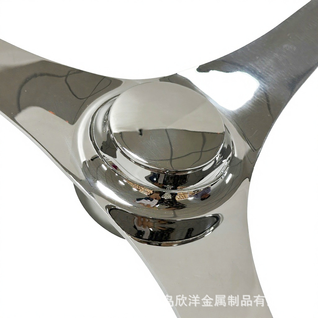 3-spoke stainless steel 304 yacht steering wheel, marine steering wheel with power assist knob, ship rudder wheel
