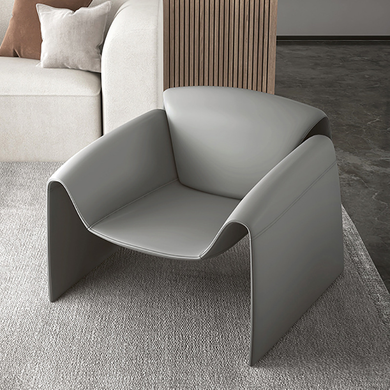 Кресло-диван Zuozuo Sofa молочная кожа