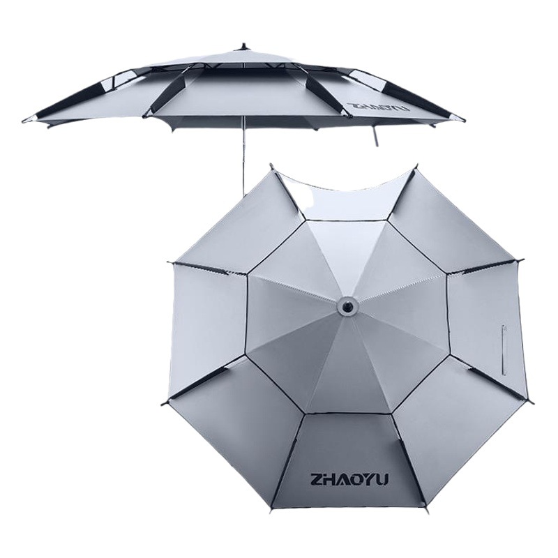 Fishing Umbrella Big Fishing Umbrella 2025 New Sunscreen Professional Thickened Universal Black Glue Outdoor High-end New Crutch Fishing Umbrella