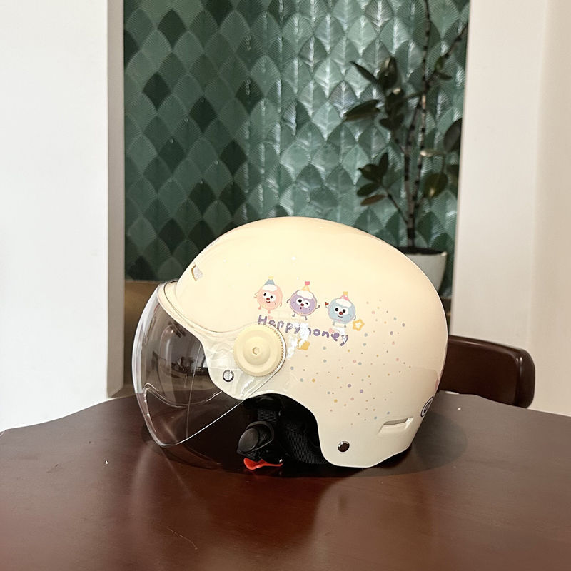 Electric Motorcycle Helmet, Universal Summer Sunscreen Half Helmet